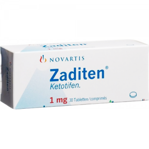 Zaditen 1 mg ( Ketotifen ) 30 tablets